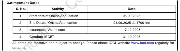 IOCL Bharti 2025: इंडियन ऑइल मध्ये इंजिनिअर/ऑफिसर पदांची मोठी भरती 3 Indian Oil Recruitment 2025 Apply Online