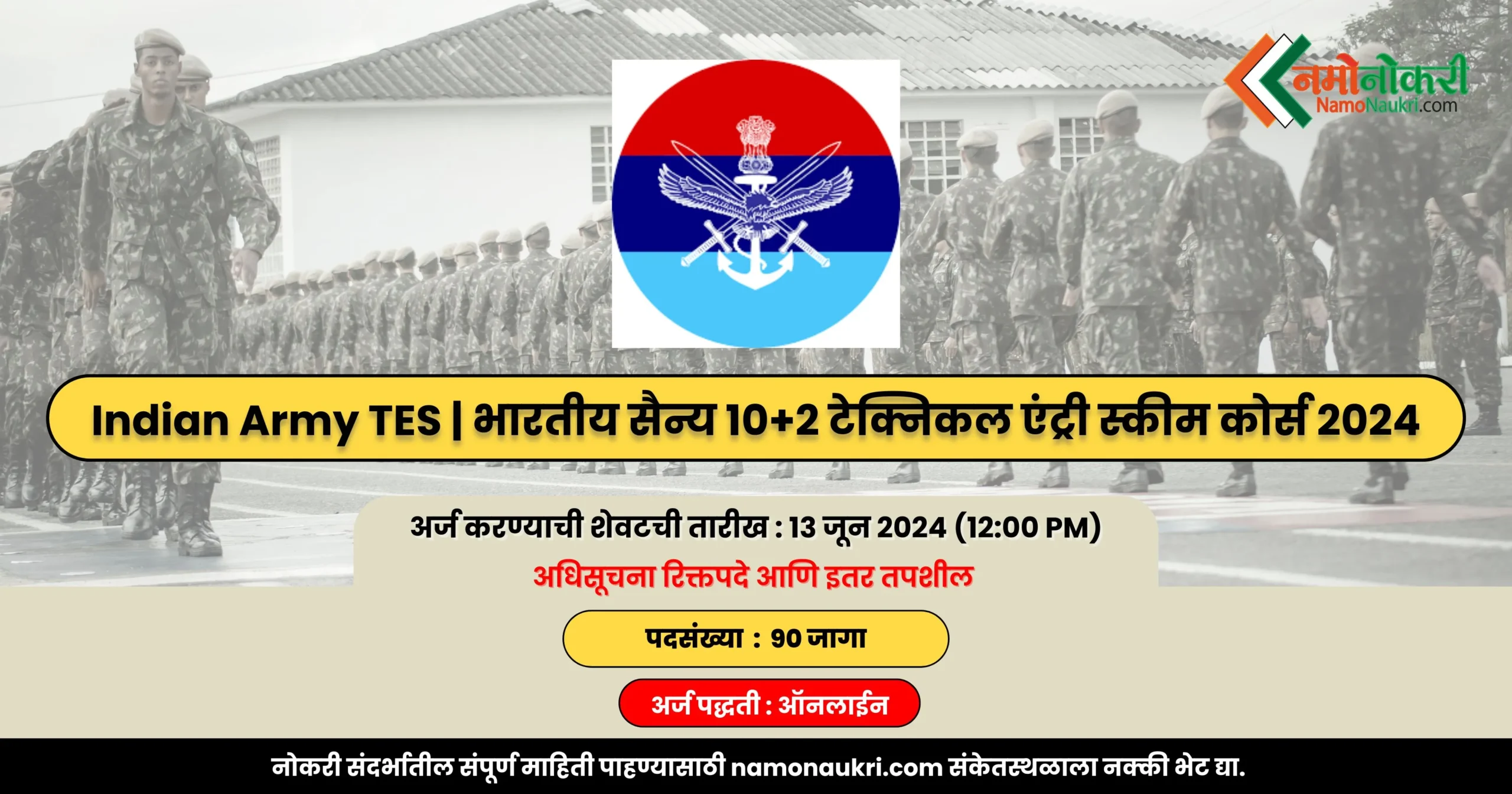 Indian Army TES | भारतीय सैन्य 10+2 टेक्निकल एंट्री स्कीम कोर्स 2024 1 Indian Army TES